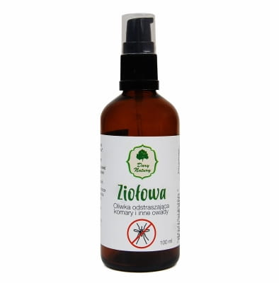 Ziołowa oliwka odstraszająca komary i inne owady Dary Natury, 100 ml - sanvital.pl