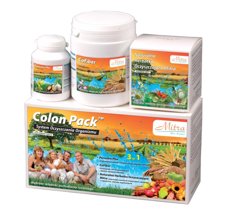 Colon Pack oczyszczanie organizmu parasine herbatka 3w1 Mitra - sanvital.pl