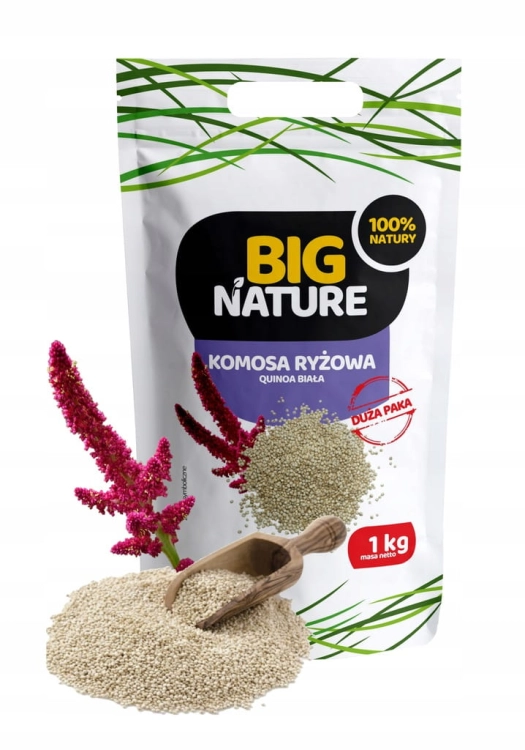 Quinoa Komosa Ryżowa Biała białko Big Nature, 1kg - sanvital.pl