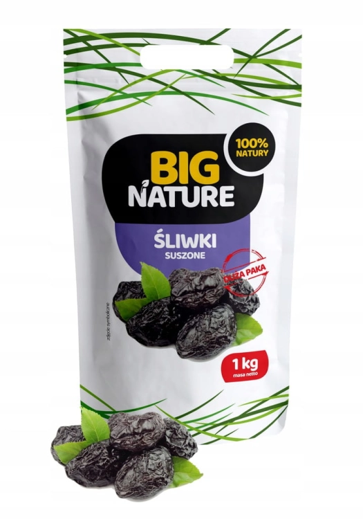 Śliwki suszone bez pestek Big Nature, 1kg - sanvital.pl