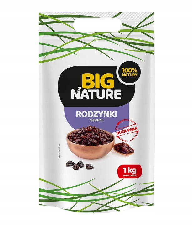 Rodzynki suszone Big Nature, 1kg - sanvital.pl