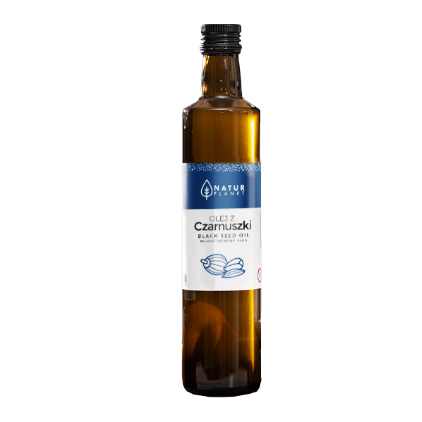 Olej z czarnuszki tłoczony na zimno Natur Planet, 500ml - sanvital.pl
