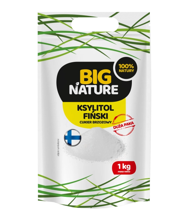 Ksylitol Fiński cukier brzozowy Big Nature, 1000g- sanvital.pl