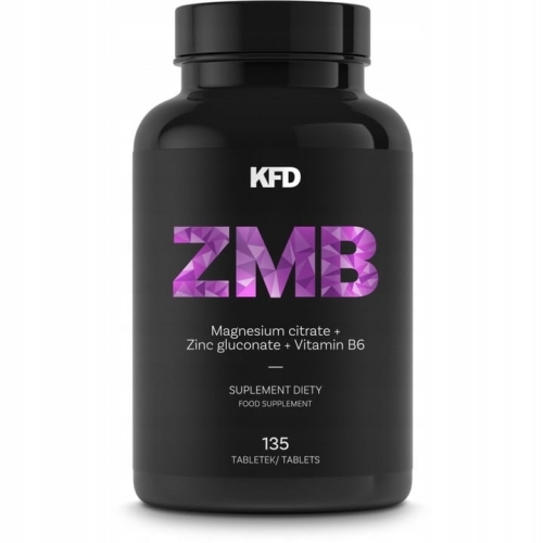 ZMB ZMA Magnez + Cynk + Witamina B6 KFD, 135 tabletek - sanvital.pl