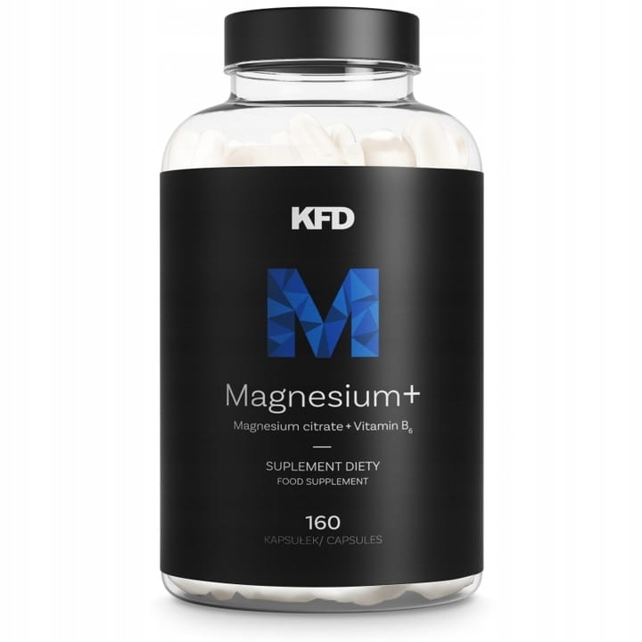 KFD Magnesium+ (Cytrynian magnezu ) magnez + B6, 160 kapsułek - sanvital.pl