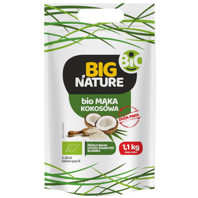 Mąka kokosowa Bio błonnik eko Big Nature, 1,1 kg - sanvital.pl