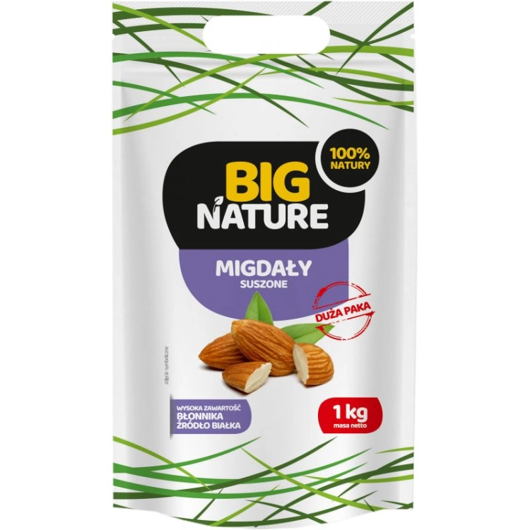 Migdały suszone Big Nature, 1kg - sanvital.pl