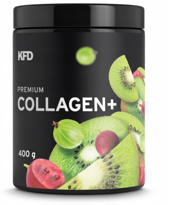 KFD Premium Collagen Plus kolagen smak kiwi-agrest, 400 g - sanvital.pl