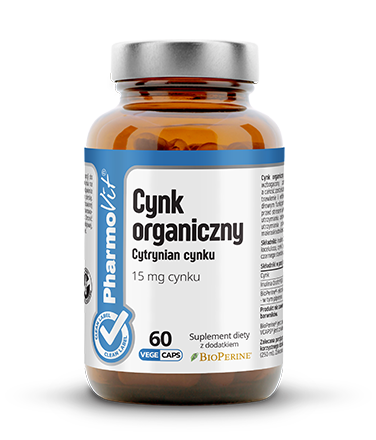 Cynk organiczny 15mg Pharmovit, 60 kapsułek - sanvital.pl