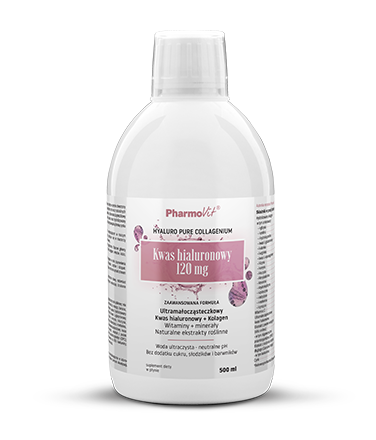 Kwas hialuronowy 120 mg kolagen Pharmovit, 500 ml - sanvital.pl