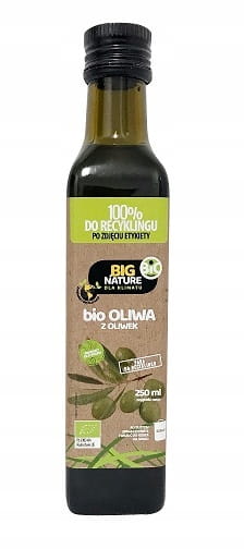 Oliwa z oliwek Extra Virgin BIO Big Nature, 250ml  - sanvital.pl