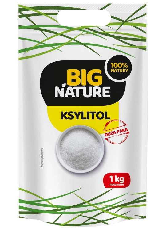 Ksylitol cukier brzozowy Big Nature, 1000g - sanvital.pl
