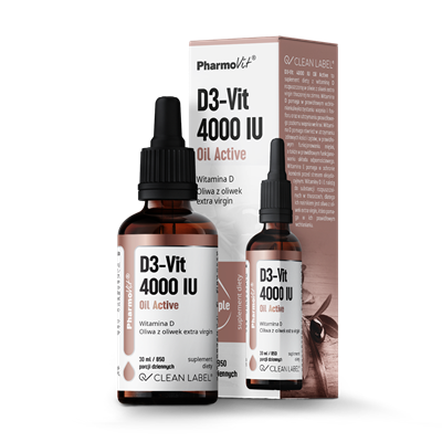 Witamina D3-Vit 4000 IU Oil Active Pharmovit, 30 ml - sanvital.pl
