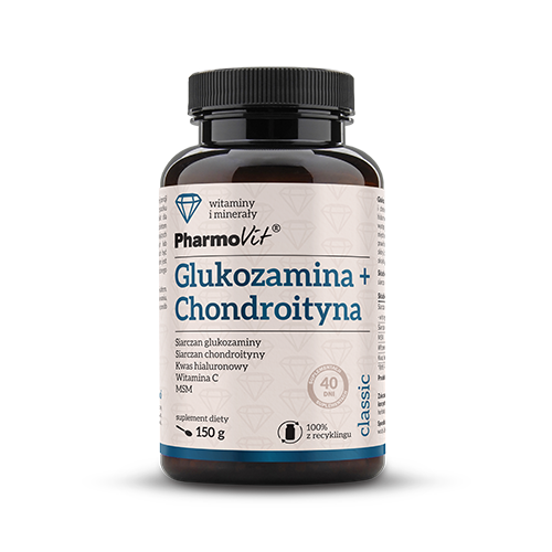 Pharmovit Glukozamina + Chondroityna siarczan, MSM, 150g - sanvital.pl