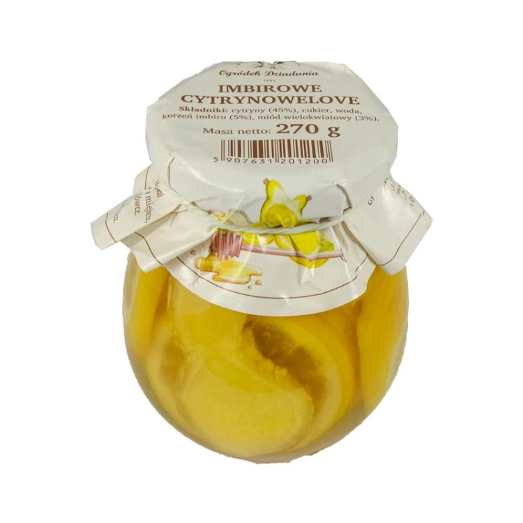 Ogródek Dziadunia Cytrynki z imbirem i miodem, 270g - sanvital.pl