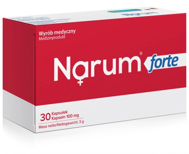 Narum Lab Narum forte 100mg szczelne jelita, 30 kapsułek - sanvital.pl
