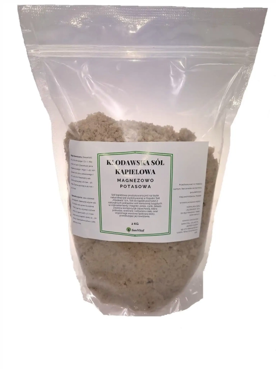 Kłodawa Kłodawska sól kąpielowa magnezowo -potasowa, 2 kg - sanvital.pl