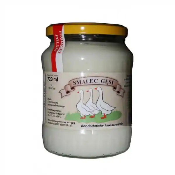 Smalec gęsi 100% czysty zdrowy świeży Desmal, 720 ml - sanvital.pl