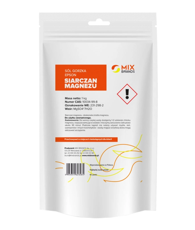 Big Nature Siarczan magnezu Sól gorzka Epsom, 1 kg - sanvital.pl