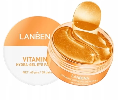 Lanbena Vitamin C rozjaśniające żelowe płatki pod oczy, 60 sztuk - sanvital.pl