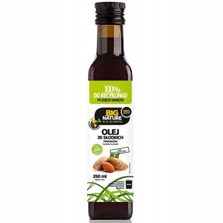 Olej ze słodkich migdałów keto Big Nature, 250ml- sanvital.pl