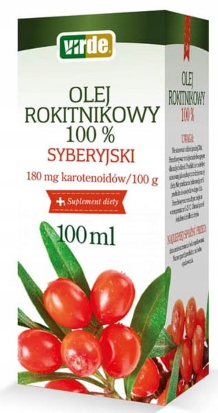 Virde Olej rokitnikowy z rokitnika 100%,100 ml - sanvital.pl