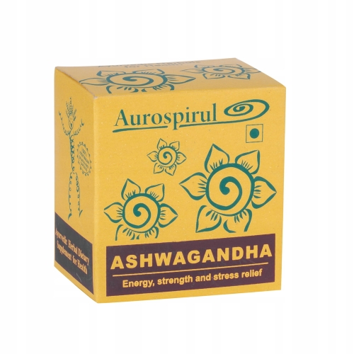 Aurospirul Ashwagandha indyjski żeń-szeń , 100 kapsułek - sanvital.pl