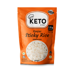 Keto Chef Makaron Konjac drobny Sticky Rice 200g bezglutenowy