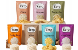  KETO CHEF Zestaw mix 7 różnych Konjac Makaron ZERO WĘGLI Bezglutenu BIO
