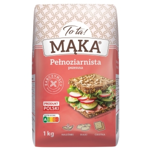 ToTa! Mąka Pszenna Pełnoziarnista 1kg