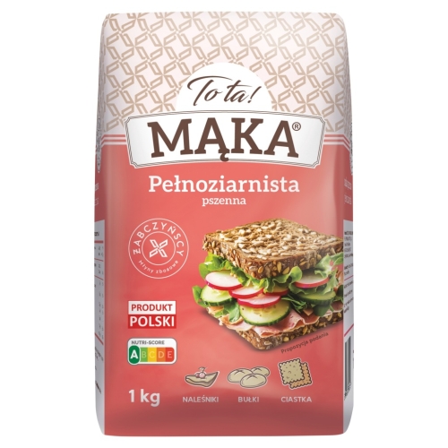 ToTa! Mąka Pszenna Pełnoziarnista 1kg