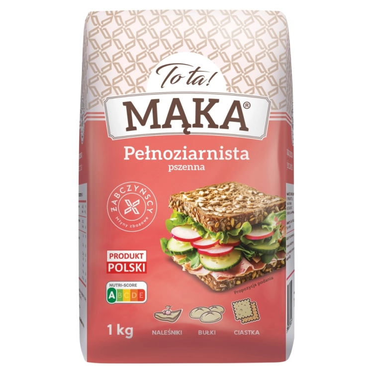 ToTa! Mąka Pszenna Pełnoziarnista 1kg