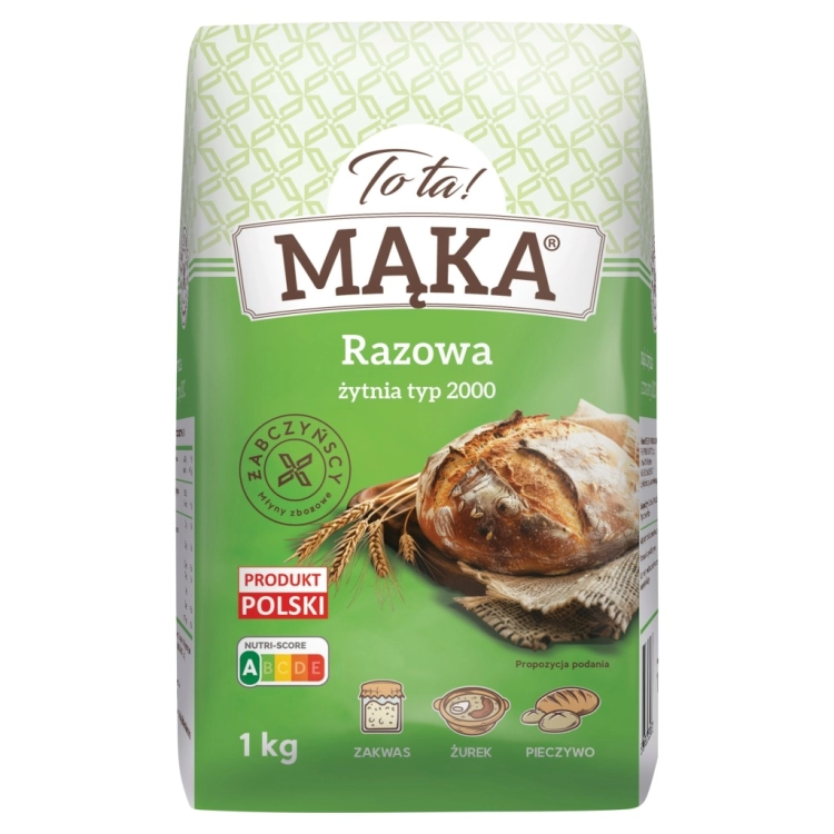 ToTa! Mąka Żytnia Razowa typ 2000 1kg
