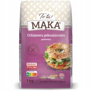 ToTa! Mąka Orkiszowa Pełnoziarnista 1kg