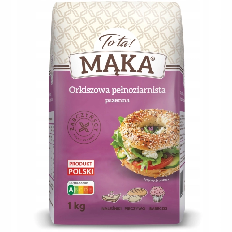 ToTa! Mąka Orkiszowa Pełnoziarnista 1kg
