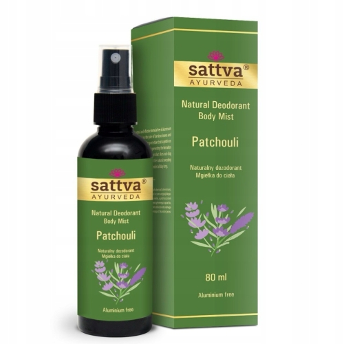 Sattva Patchouli Naturalny Dezodorant 80ml Mgiełka do Ciała
