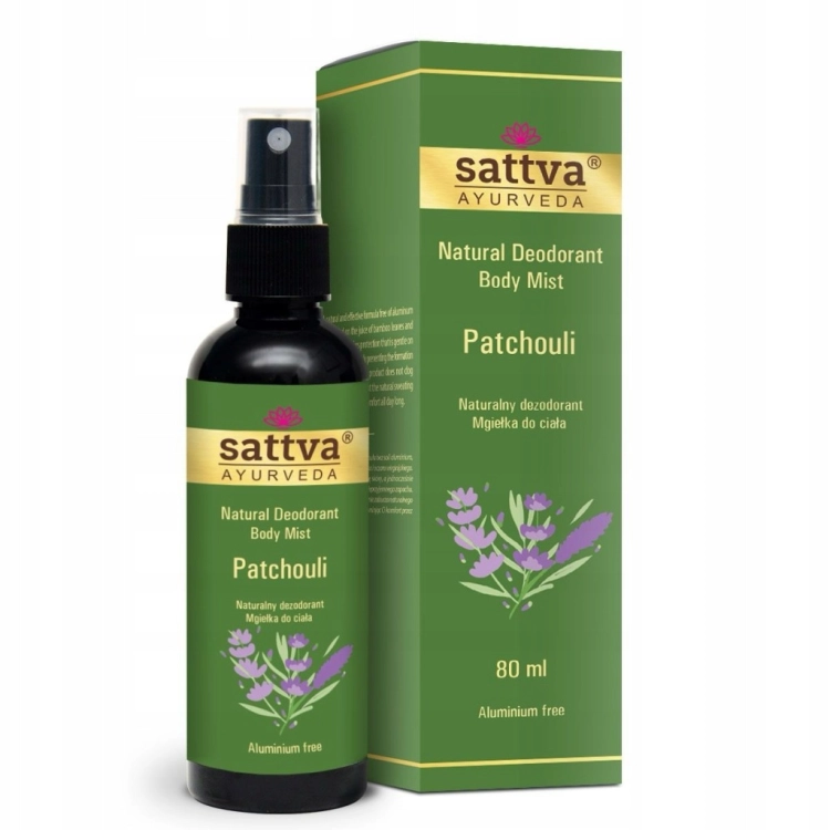 Sattva Patchouli Naturalny Dezodorant 80ml Mgiełka do Ciała