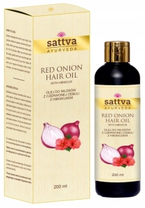 Sattva Olej Do Włosów z Czerwonej Cebuli z Hibiskusem 200ml