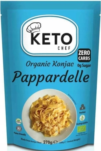 Keto Chef Konjac Makaron Pappardelle Bezglutenowy Bio 270g
