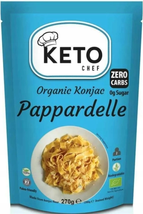 Keto Chef Konjac Makaron Pappardelle Bezglutenowy Bio 270g