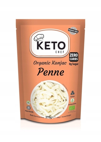 Keto Chef Konjac Makaron Penne Bezglutenowy Bio 270g