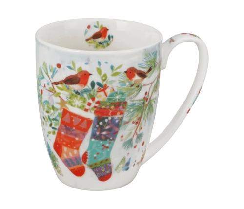 DUO Kubek classic w pudełku z kokardą CHRISTMAS SOCKS