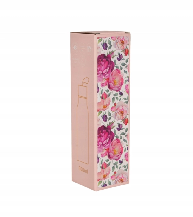 DUO Butelka termiczna SPRING ROSES WHITE