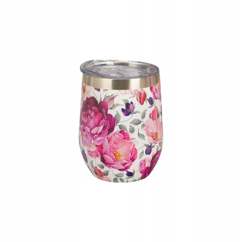 DUO Kubek termiczny SPRING ROSES WHITE