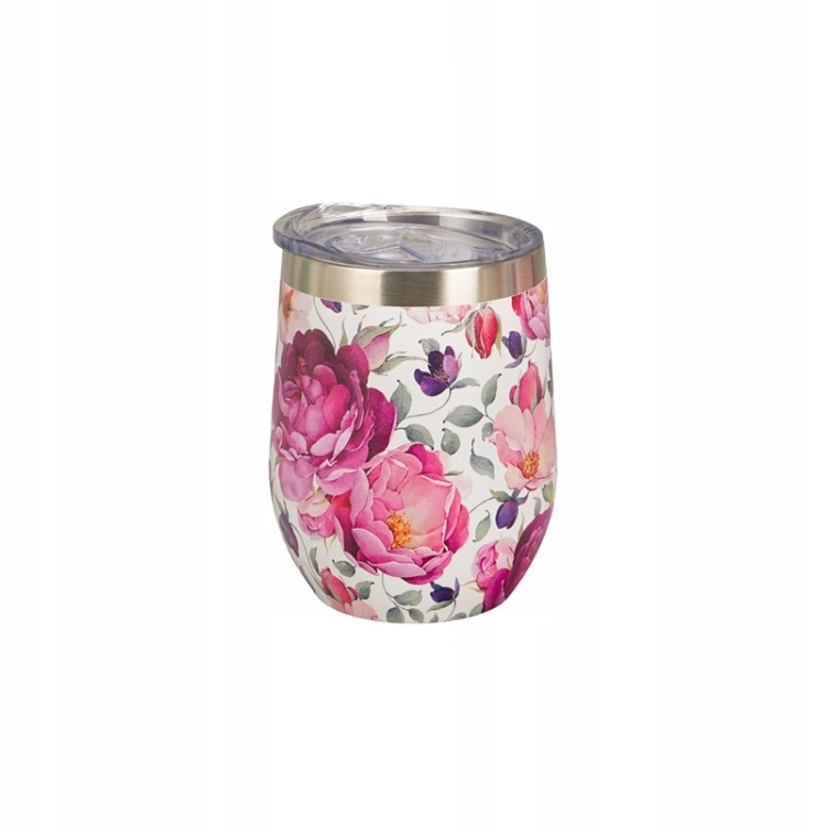 DUO Kubek termiczny SPRING ROSES WHITE